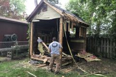 Storage building tear down and remove in Springfield VA
